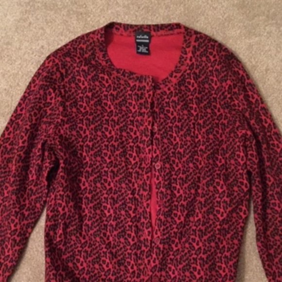 Rafella Sweaters - SOLD 🎁Cheetah print cardigan
